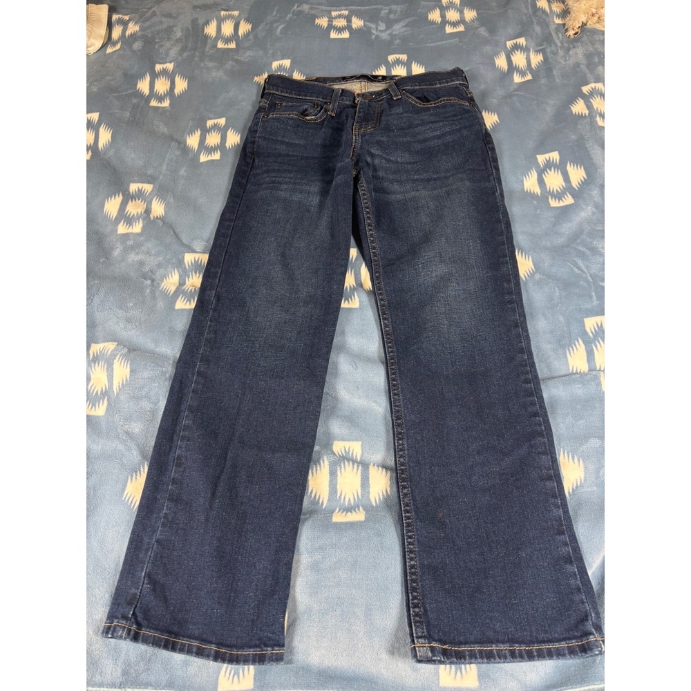 Hollister Epic Flex Straight Leg Jeans Dark Wash 28x28 Mens Womens Unisex